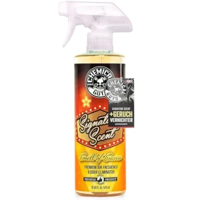 Abbildung von CHEMICAL GUYS® Signature Scent &amp; Odor Destroyer Langanhaltender Duft effektivr Geruchsvernichter Gegen Rauch, Tiergerüche mehr Schonend zu Polstern, Teppichen Verkleidungen, 473ml