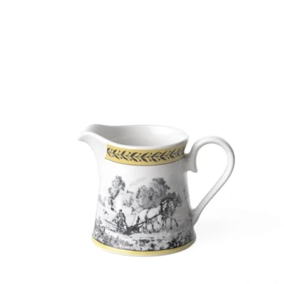 Abbildung von Villeroy und Boch Audun Ferme Milchkännchen, 300 ml, Höhe: 8,6 cm, Premium Porzellan, Weiß/Bunt