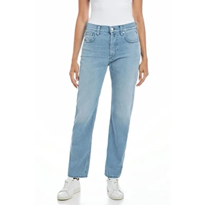 Abbildung von Replay Damen Jeans Maijke Straight Fit Bio, Light Blue 010 (Blau), 29W / 30L