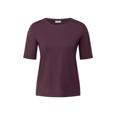 Abbildung von CECIL Damen 3225993 Basic Rundhals T Shirt, Mulberry red, S