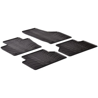Abbildung von Gledring 0249 Fußmattensatz Gummi vorne und hinten 4 schwarz 750mm 550mm AUDI: Q3