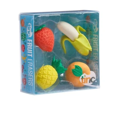 Abbildung von Tinc FRUERCOL Frucht Radiergummi Sammelpackung für Kinder den Einsatz in der Schule und bei Hausaufgaben einfache Fehlerkorrektur Bleistift Radiergummis bunte Geschenkverpackung 4