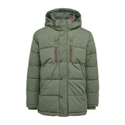 Abbildung von s.Oliver SURPIQUÉE À Capuche Amovible Winterjacke, Herren, Größe: 3XL, Olivgrün