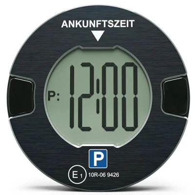 Abbildung von OOONO P DISC NO1 Elektronische Parkscheibe mit Zulassung fürs Auto Automatische Digitale Elektrisch vom KBA nach StVO Elektrische Parkuhr zugelassen