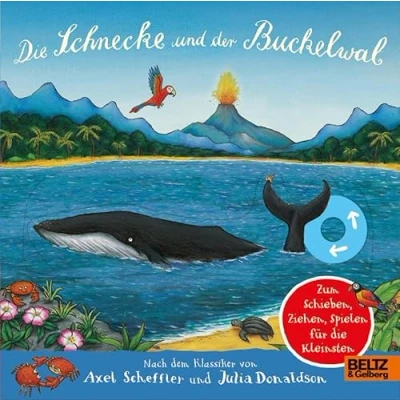 Abbildung von die Schnecke und der Buckelwal: Pappbilderbuch zum Ziehen, Schieben, Spielen für Kleinsten