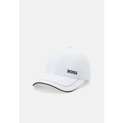 Abbildung von BOSS Herren Cap 1 aus Baumwoll Twill mit Logo Stickerei Weiß Stck