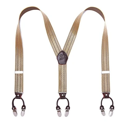 Abbildung von KANGDAI Herren Hosenträger 6 Clips Heavy Duty Men Braces Y Zurück 20 Farben Durable Elastic Verstellbare Starke Metall