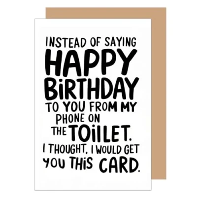 Abbildung von Edition Seidel Premium Geburtstagskarte mit Umschlag. Glückwunschkarte Grußkarte Karte Spruch Billet Geburtstag Happy Birthday Mann Frau lustig Humor (G3573 SW024)