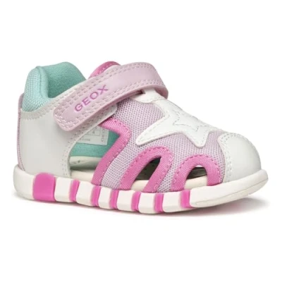 Abbildung von Geox Trekkingsandale für Kinder, Größe: 26, White fuchsia Schuhe