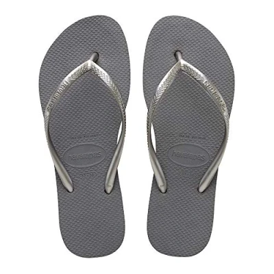 Abbildung von Havaianas Damen Slim Flatform Zehentrenner,Stahlgrau,33/34 EU