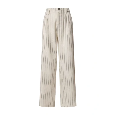 Abbildung von Pepe Jeans Herly Stoffhose, Damen, Größe: Large, Mousse white