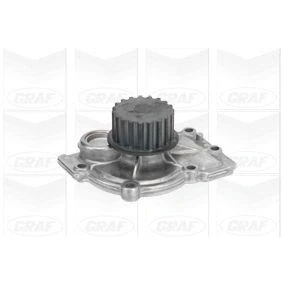 Abbildung von GRAF PA1019 Wasserpumpe 19 mit Dichtung mechanisch Stahlblech 56 für Zahnriementrieb VOLVO: V70 2, V50, 3, FORD: Focus MONDEO 4