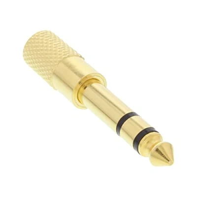 Abbildung von InLine 99305P Audio Adapter, 6,3mm Klinke Stecker an 3,5mm Buchse, Stereo, gold, 1 Stück
