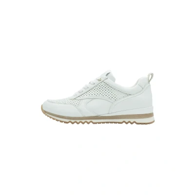 Abbildung von MARCO TOZZI Damen Sneaker flach mit Schnürsenkeln Vegan, Weiß (White), 39 EU