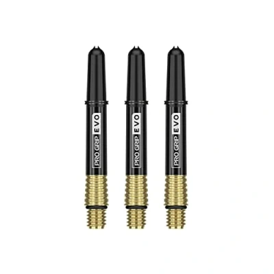 Abbildung von Target Darts Gold Pro Grip Evo Aluminium Dartschäfte Kurz