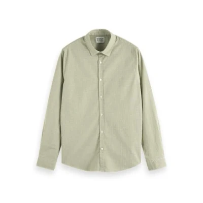 Abbildung von Scotch &amp; Soda Herren Seasonal Essentials Poplin Checked Shirt, Green Check 6481, XXL EU