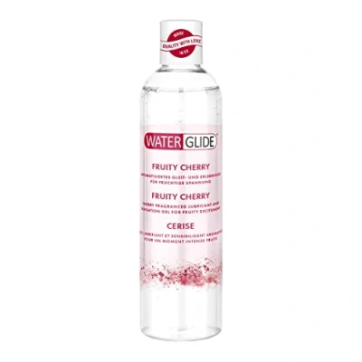 Abbildung von Waterglide Gleitgel Kirsch Aroma Wasserbasiertes für länger anhaltenden Spaß Vegan Geeignet Sexspielzeug und Kondome 300 ml