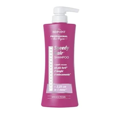 Abbildung von BIOPOINT SPEEDY HAIR Shampoo für alle Haartypen, mit spezieller Formel zur Stärkung des Haares, Proteinen und Aminosäuren, Stimuliert schnelleres Wachstum 400 ml