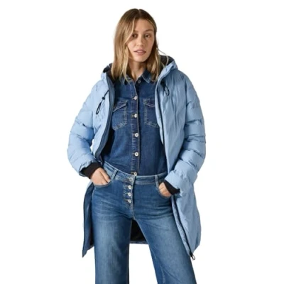 Abbildung von Cecil MIT SCHWEISSNÄHTEN Wintermantel, Damen, Größe: XXL, Blau
