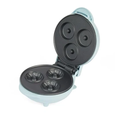 Abbildung von Petra PT4693BLNVDE Mini Bund Kuchenautomat Nicht haftender Elektrischer Kuchenbäcker, 12.5 cm Platte, 2 Minuten Vorheizen, Einfache Reinigen, Backen Sie Bis Zu 3 Kuchen Auf Einma, 550W, Pastellblau