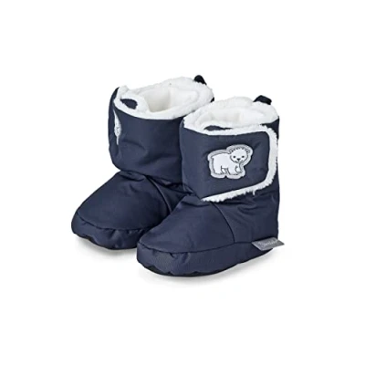 Abbildung von Sterntaler Jungen Baby 5101803 Stiefel mit Klettverschluss, Farbe: Marine, Größe: 17/18, Alter: 6 9 Monate
