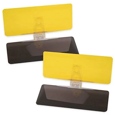 Abbildung von Auto Sonnenblende, Tac Verlängerung (2er Pack) für Tag und Nacht Blendschutz, Blendschutz UV Schutz HD Automobil Windschutzscheibe von Mobi Lock