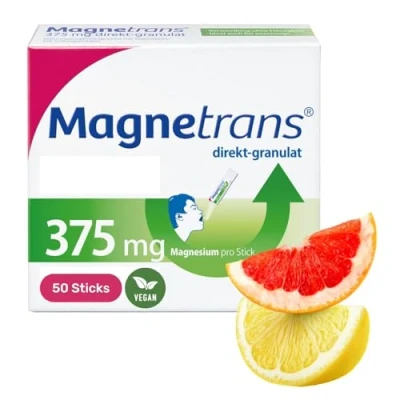 Abbildung von Magnetrans direkt granulat 375 mg Magnesiumgranulat zur Einnahme ohne Flüssigkeit Magnesium für eine normale Muskel und Nervenfunktion 1 x 50 Sticks