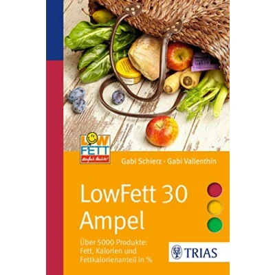 Abbildung von LowFett 30 Ampel: Über 5000 Produkte: Fett, Kalorien und Fettkalorienanteil in % (Ampeln)