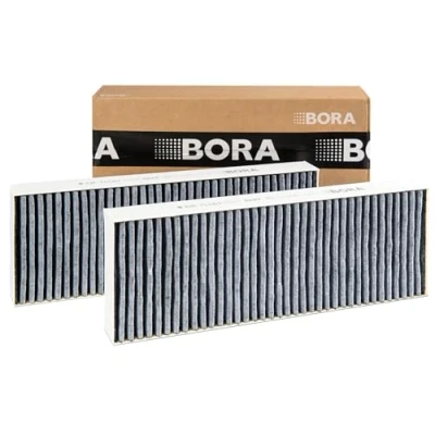 Abbildung von BORA BAKFS Original Aktivkohlefilter Set für BASIC Dunstabzug (BHU/BIU/BFIU/GP4), Ersatzfilter Zubehör, Umluft Filter, 2 Stück