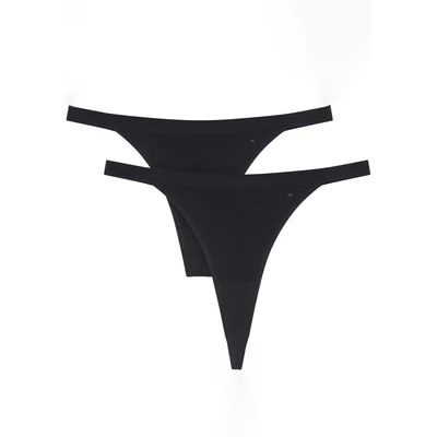 Abbildung von Triumph Smart Natural Brazilian 2 PACK String, Damen, Größe: S/M, Black