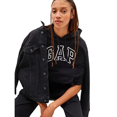 Abbildung von GAP Heritage Sweatshirt, Damen, Größe: XXL, True black