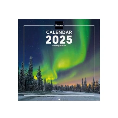 Abbildung von Finocam Bebilderter Wandkalender International 2025 Monatsansicht Januar bis Dezember (12 Monate) Nature