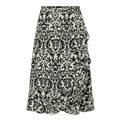Abbildung von ONLY Damen ONLCARLY Flounce Long Skirt WVN NOOS Midirock, Schwarz, M