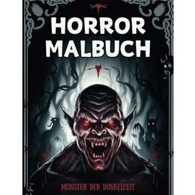 Abbildung von Horror Malbuch Monster der Dunkelheit: Das ultimative mit furchterregenden Kreaturen zum Ausmalen