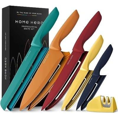 Abbildung von Home Hero Messerset Scharfe Set Kochmesser Edelstahl Messer
