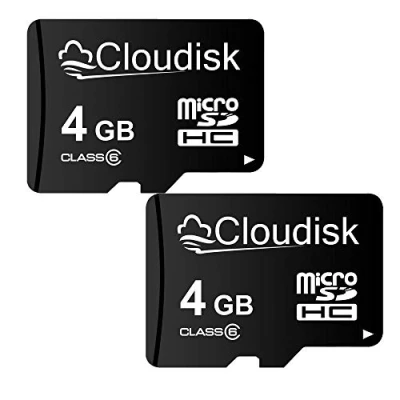 Abbildung von Cloudisk 2Pack Micro SD Karte MicroSD Kartenspeicherkarte (2Pack 4GB)
