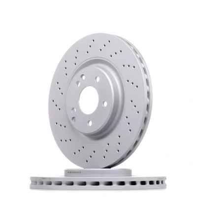 Abbildung von ATE 24.0128 0177.1 Bremsscheibe 330,0 28,0 5 112,0 gelocht/innenbel. beschichtet legiert/hochgekohlt MERCEDES BENZ: C Class Saloon, CLK Coupe