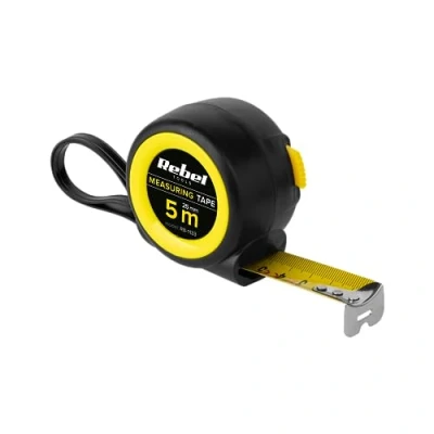 Abbildung von Professioneles robustes Massband mit Aufrollsystem 5m, Breite 25 mm Rebel RB 1133