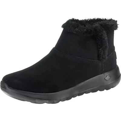 Abbildung von Skechers Damen On the go Joy Bundle Up Klassisch Stiefeletten, Black Suede, 37.5 EU