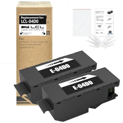 Abbildung von LCL Kompatibel Wartungsbox 04D0 T04D0 C13T04D000 Ink Maintenance Box 2Pack für Epson ET 7700 7750 L7188