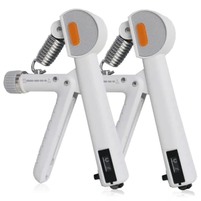 Abbildung von Handtrainer Unterarmtrainer,Hand Trainer Griffkraft Set, Grip Trainer,Verstellbarer Unterarm perfekt für Hand Training und Erholung 2 Pack (White)