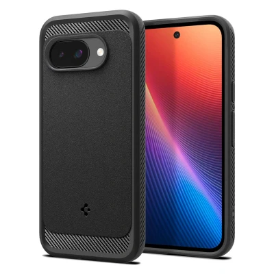 Abbildung von Spigen Rugged Armor Magfit TPU Back Cover Schwarz Google Pixel 9a