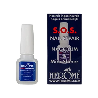 Abbildung von Herome SOS Nagelkleber (SOS Nail Repair) Reparatur Für Eingerissene Nägel 10ml.