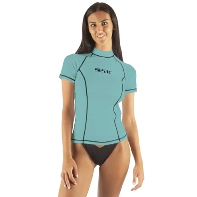 Abbildung von Seac T Sun Short Lady, Rash Guard zum Schwimmen, Surfen, Tauchen, UV Schutz