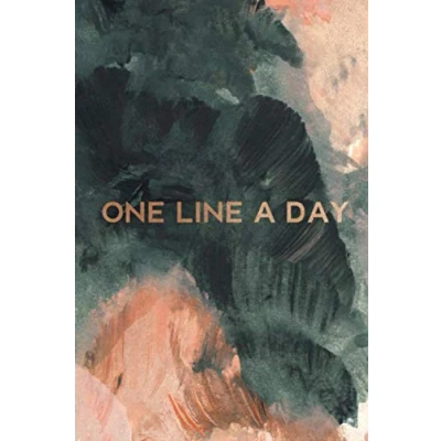 Abbildung von One Line A Day: Diary for Daily Journal Writing. Five Year Memory Book Reflections and Mindful Black, Gold Peach.