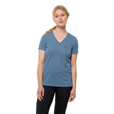 Abbildung von Jack Wolfskin Crosstrail T Tshirt basic, Damen, Größe: Small, Elemental blue