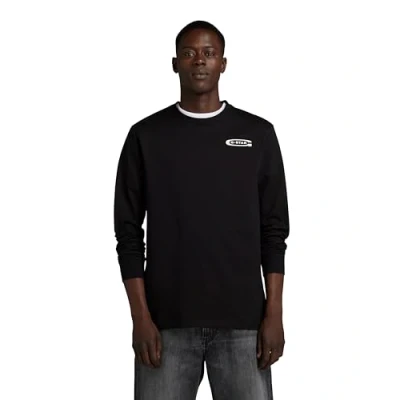 Abbildung von G Star OLD School Chest Langarmshirt, Herren, Größe: XXL, Black
