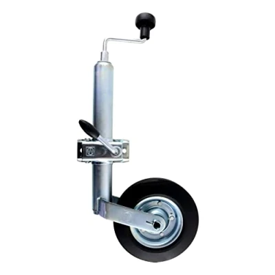 Abbildung von p4U Winterhoff Stützrad mit Klemmträger für Anhänger und Wohnwagen, 150 kg, 48 mm