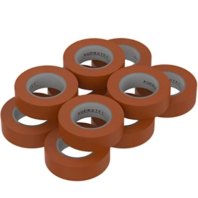 Abbildung von AUPROTEC 10x Isolierband braun 15mm x 10m VDE Isoband PVC Elektriker Klebeband DIN EN 60454 3 1