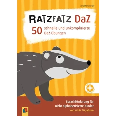 Abbildung von Ratzfatz DaZ 50 schnelle und unkomplizierte Übungen: Sprachförderung für nicht alphabetisierte Kinder von 6 bis 10 Jahren